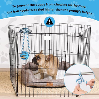 Interactive Dog Toys, Crate Training Aids for Puppies, Reduce Stress Anxiety Peanut Butter Dog Food Treat Dispenser Toys