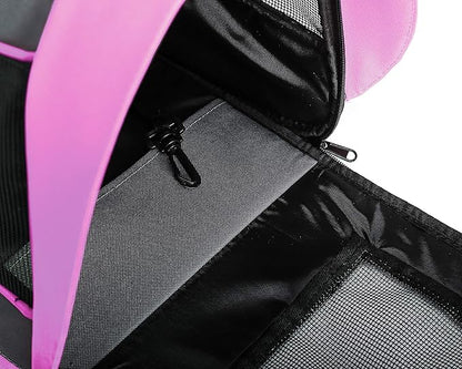 Pawer 18” x 11”x 11” Soft-Sided Foldable Airline Approved Pet Carrier for Cat, Puppy and Small Dog, Washable 600D Oxford Fabric, with Handle and Strap for Carry, Multiple Colors Available