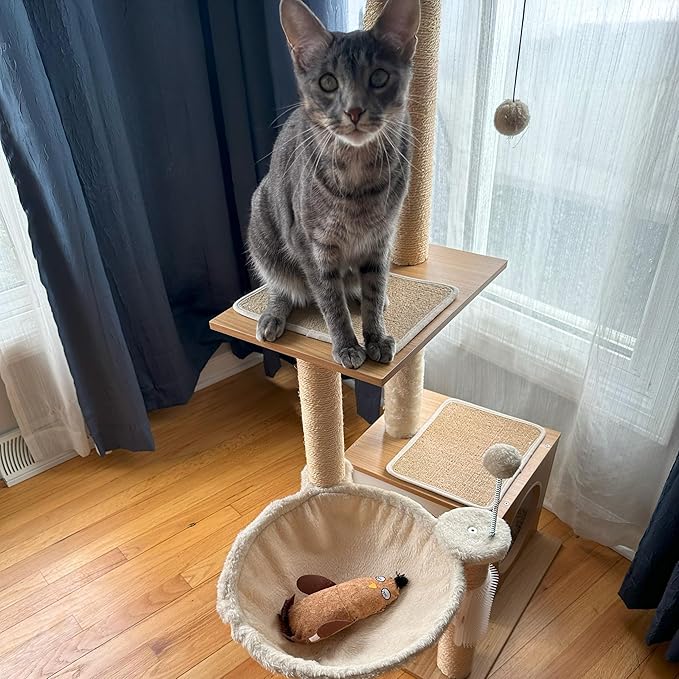 SPOT Corkies Hug N Kick Catnip Cat Toy – Natural Cork and Feathers, Engaging Enrichment for Cats, Promotes Activity, Eases Stress, Ideal for Indoor Pets, Assorted Styles, 1 Piece