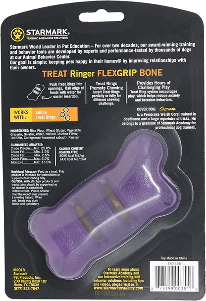 Starmark Treat Ringer FlexGrip Bone Small