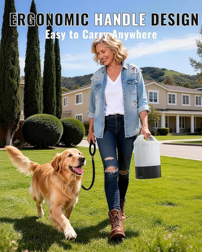 Dog Water Bottle Portable 1 Gallon (128oz), Automatic Gravity Dog Water Dispenser with Pull-Out Drinking Bowl, Large Capacity for Travel, Camping, Hiking, Beach & Road Trips, BPA-Free