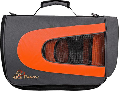 Pawer 18” x 11”x 11” Soft-Sided Foldable Airline Approved Pet Carrier for Cat, Puppy and Small Dog, Washable 600D Oxford Fabric, with Handle and Strap for Carry, Multiple Colors Available