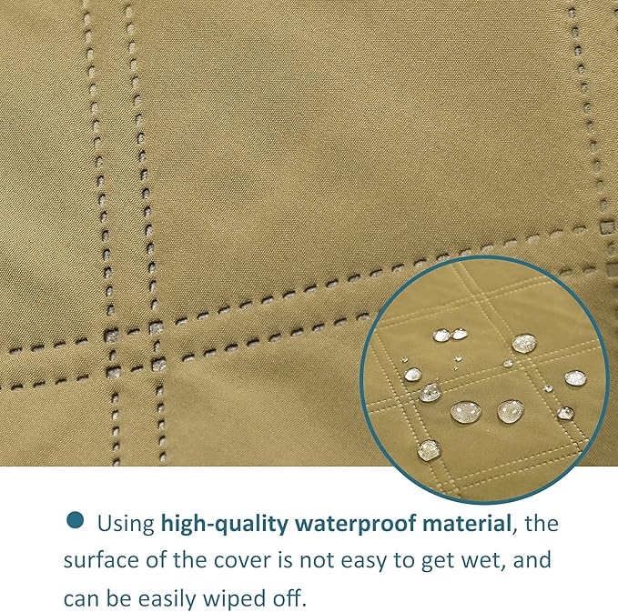 Petsfit SUV Cargo Liner for Dogs, Water-Resistant Scratchproof Dog Cover for Car with Side Flap, Durable Washable Dog Trunk Cover for SUV Against Dirt and Pet Hair, Large Size Universal Fit, Khaki