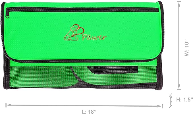 Pawer 18” x 10” x 10”Soft-Sided Foldable Airline Approved Pet Carrier for Cat, Puppy and Small Dog, Washable 600D Oxford Fabric, with Handle and Strap for Carry, Multiple Colors Available