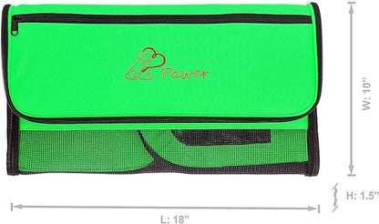 Pawer 18” x 10” x 10”Soft-Sided Foldable Airline Approved Pet Carrier for Cat, Puppy and Small Dog, Washable 600D Oxford Fabric, with Handle and Strap for Carry, Multiple Colors Available