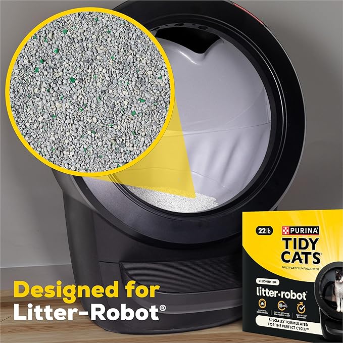 Purina Tidy Cats Cat Litter for Litter-Robot Clumping Cat Litter Odor Control Formula