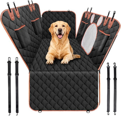 Dog Car Seat Cover for Back Seat Solft Bottom Back Seat Extender for Dogs Back Seat Pet Cover Dog Hammock for Car SUV and Trucks