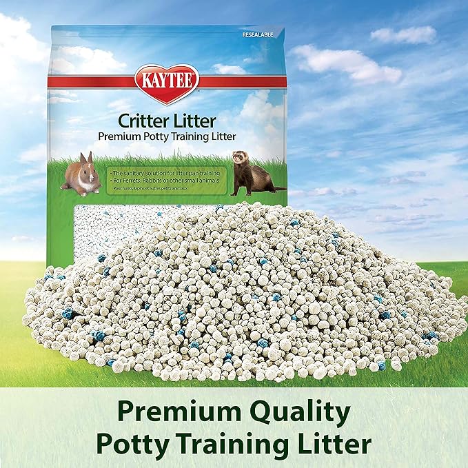 Kaytee Premium Potty Training Critter Litter for Pet Ferrets, Rabbits & Other Small Animals, 8 lb