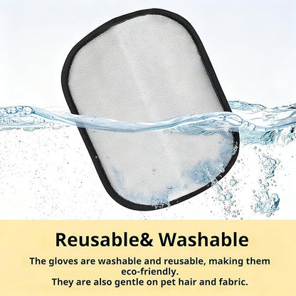 Pet Hair Removal Gloves for Dogs & Cats, Reusable & Washable Brush Pet Hair Remover for Couch, Carpet, Car Seat & Laundry