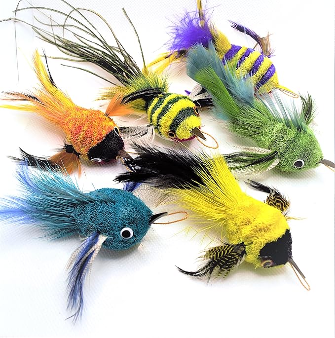 Litterboy Pets Critter Pack Combo Birds of a Feather- Cat Mouse Toy Accessory Fits Popular Wand Toys, brown