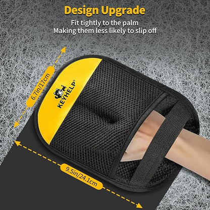 2PCS Pet Hair Removal Gloves for Dogs & Cats, Newly Upgraded Reusable Electrostatic Pet Hair Glove, Magic Brush Pet Hair Remover Tool for Clothing, Couch, Carpet, Car Seat