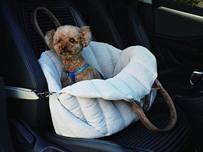 K10 Car-Go Tote - Dual Purpose Pet Tote and Dog Car Seat - Carry Your Dog or cat Safely with Harness Attachment - Attach the Bag to a seat to use as a Pet Carrier (Oatmeal Beige) by K10