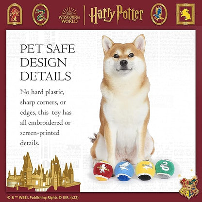 Harry Potter: 4PK Hogwarts Pride Pet Tennis Balls - 2.5"