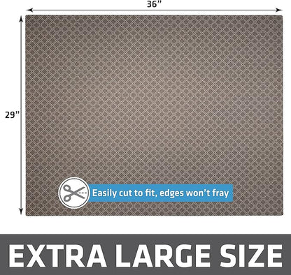 Drymate Cat Litter Box Mat, Litter Trapping Mat, Waterproof, Urine-Proof, Absorbent, Machine Washable, Soft on Paws, Contains Mess, Protects Floors, Kitten Supplies, Taupe, 29x36 XL