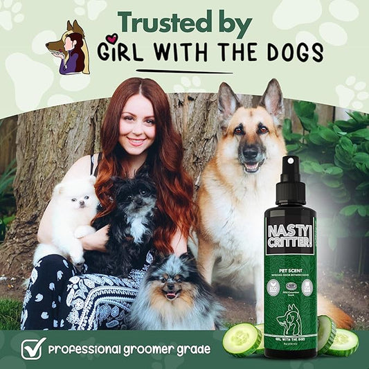 Girl With The Dogs NASTY CRITTER Made in USA - Pet Scent 8 Oz - for Cats and Dogs