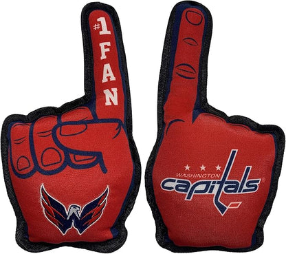 Pets First NHL Washington Capitals #1 Fan Toy for Dogs & Cats. Best Tough PET Toy with Inner Squeaker. Number One Premium Dog Toy for Strongest Chewers & Sports Fans, One Size
