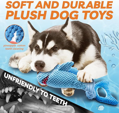 LEGEND SANDY Large Squeaky Dog Toys to Keep Them Busy, Interactive Plush Dog Toy,Crinkle Tug of War Dog Chew Toy for Small, Medium, and Large Dog