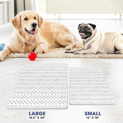 NALALAS Dog Mat for Food and Water, Cat Feeding Mat | Waterproof Dog Bowl Mat | Non-Slip Pet Food Mat for Floors | Pet Mats for Food and Water | Easy to Clean