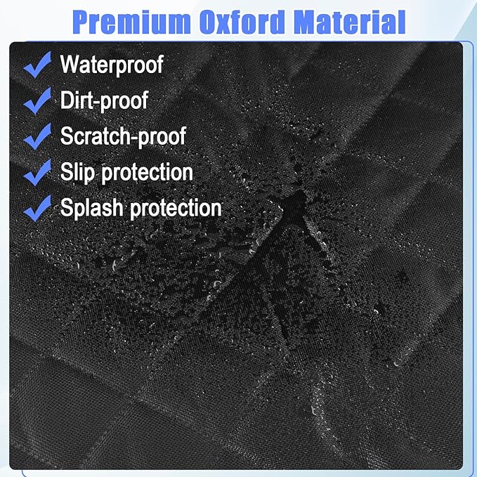 2 Pack Dog Car Seat Cover, Waterproof 600D Oxford Pet Car Front Seat Protector with Side Flaps, Nonslip ScratchProof Captain Chair Seats Cover for Cars Trucks SUVs, Standard Size