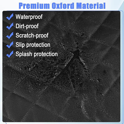 2 Pack Dog Car Seat Cover, Waterproof 600D Oxford Pet Car Front Seat Protector with Side Flaps, Nonslip ScratchProof Captain Chair Seats Cover for Cars Trucks SUVs, Standard Size