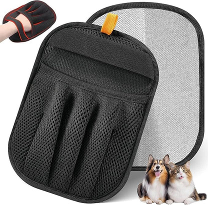 Pet Hair Removal Glove for Cats and Dogs,Premium Upgraded Reusable Electrostatic Pet Hair Gloves, Brush Pet Hair Remover Tool