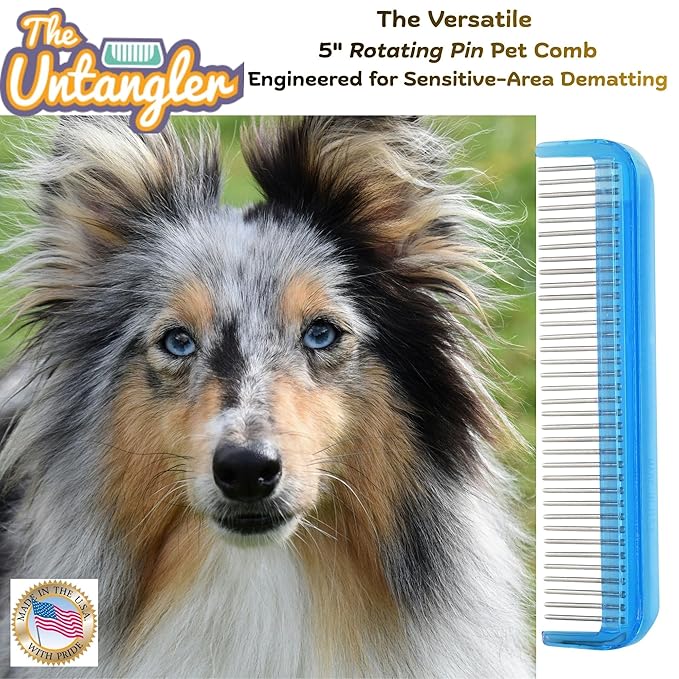 Pet Comb (5", Sky Blue)