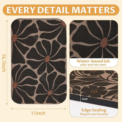 2 Packs Art Cat Wall-Mountable Scratching Board 16.7x11x1 Inch Cat Wall Scratch Pad and Scratcher for Indoor Cats Furniture Protector (Series4)