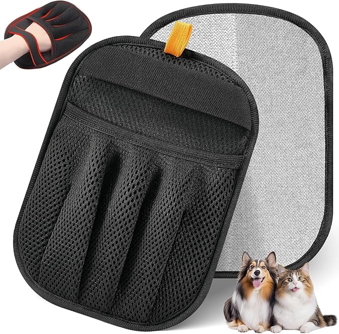 Pet Hair Removal Glove, Reusable Electrostatic Cats & Dogs Hair Removal Tool for Couch, Furniture, Carpet, Car Seat, Clothes 1PCS