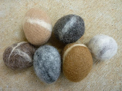 Wool Cat Balls - Natural Handmade Felt Ball Toys for Indoor Cats and Kittens