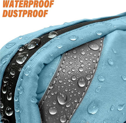 Hands Free Dog Leash with Waterproof Pouch, Adjustment Bungee Leash with Dual Soft Padded Handles for Hiking, Walking, Jogging and Running Your Dogs(Blue)