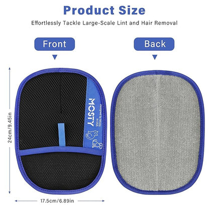 Pet-Hair-Removal-Glove, Reusable Cat & Dog Deshedding Glove for Sofa, Furniture, Couch, Carpet, Car Seat, Efficient-Double-Sided-Electrostatic-Pet-Grooming-Mitt, Quick Cleaning Fur Remover Tool 1PCS