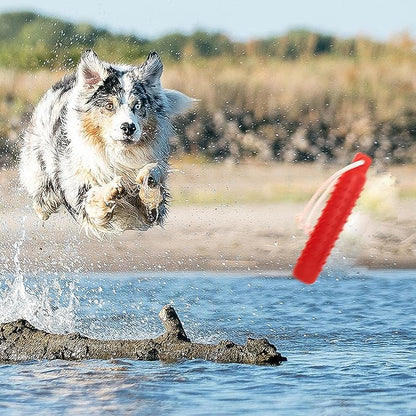 Dog Float Toy - Interactive Training Bumper & Fetching Retrieving Dog Water Toys Dummy Outdoor - Lightweight for Float on the Water Pool Fetch Rope Dog Toys for Small, Medium, Large Dogs