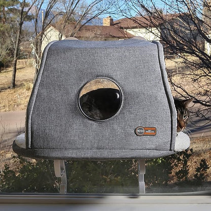 K&H Pet Products Universal Mount Kitty Sill Hooded Fleece 14 X 24 Inches