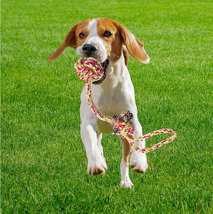 Otterly Pets 4-Pack Puppy Dog Rope Toys for Small to Medium Dogs – Interactive Tug of War Pull Toy for Dogs, Puppy Teething Toys - Machine Washable - Great for Fetch