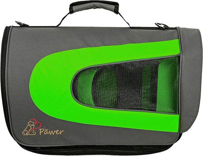 Pawer 18” x 11”x 11” Soft-Sided Foldable Airline Approved Pet Carrier for Cat, Puppy and Small Dog, Washable 600D Oxford Fabric, with Handle and Strap for Carry, Multiple Colors Available
