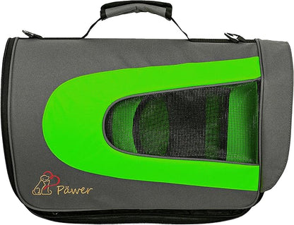 Pawer 18” x 11”x 11” Soft-Sided Foldable Airline Approved Pet Carrier for Cat, Puppy and Small Dog, Washable 600D Oxford Fabric, with Handle and Strap for Carry, Multiple Colors Available