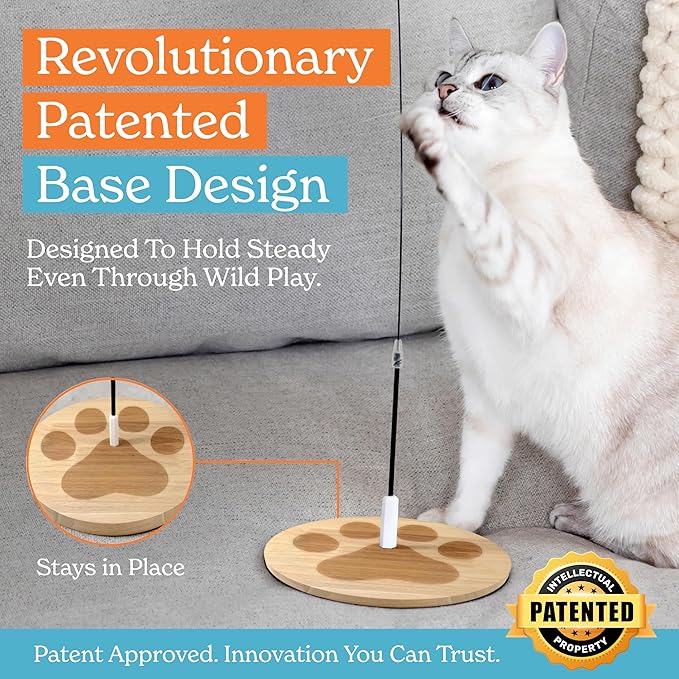 2 Cat Toy + 9 Feather Lures Interactive Cat Toys For Indoor Cats Interactive Kiteen Toys Enrichments For Boared Indoor Adult Cats Kittens Suction Cup Juguetes Para Gatos Teaser Feather Wand