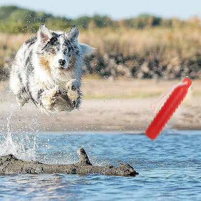 Dog Float Toy - Interactive Training Bumper & Fetching Retrieving Dog Water Toys Dummy Outdoor - Lightweight for Float on the Water Pool Fetch Pet Toys for Small, Medium, Large Dogs