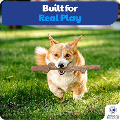 American Kennel Club Training Dog Chew Toy, TPR Wood Stick Dog Toy, Durable Dog Toy for Moderate Chewers, Maplewood Scented for Long-Lasting Engagement, Supports Dental Health