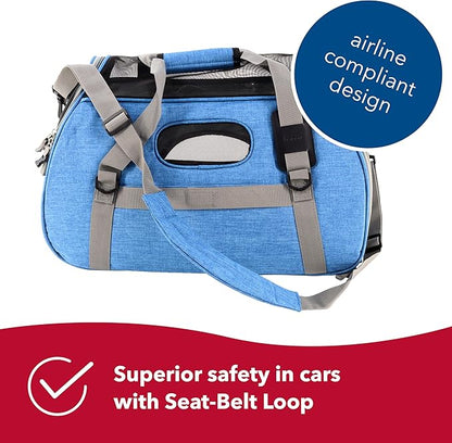 Coastal Pet - Bergan - Comfort Carrier - Heather Bermuda (19 x 10 x 13 Inches)