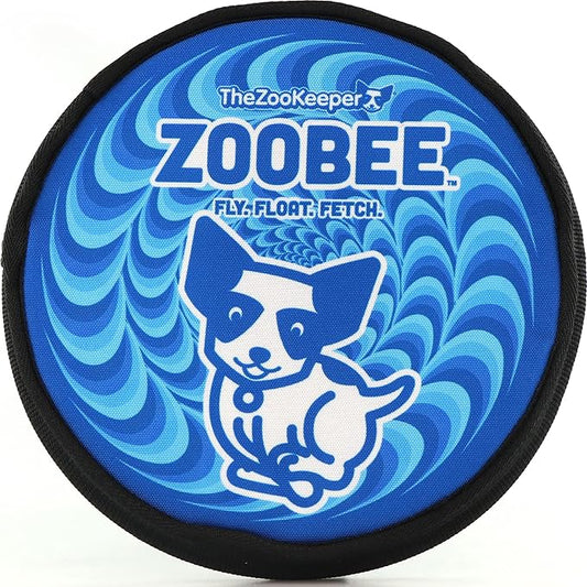 ZooBee Flying Disc Dog Toy – Dog Vision Friendly Colors – Soft & Durable Toss Disc for Indoor & Outdoor Play, Water Fetch & Pool Fun – Safe on Teeth – Floating Dog Toy – Lightweight & Easy to Throw