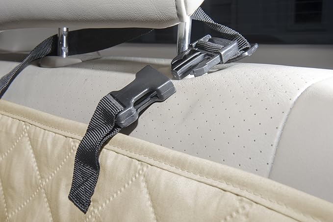 Furhaven Universal Water-Resistant Quilted Hammock-Style Backseat or Cargo Area Protector - Clay, One Size