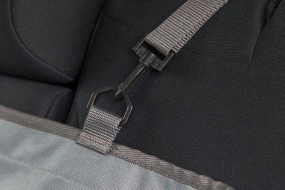 IRIS USA Large Dog Car Seat Hammock Cover, Water-Resistant and Easy Install Fits Standard Size Car Backseat Cover and Protects Against Dirt and Animal Hair for Pet Dog Cat, Gray