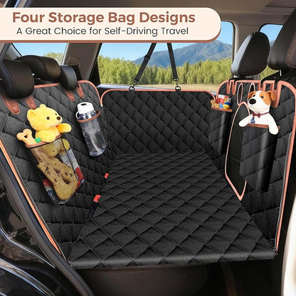 Dog Car Seat Cover for Back Seat Solft Bottom Back Seat Extender for Dogs Back Seat Pet Cover Dog Hammock for Car SUV and Trucks