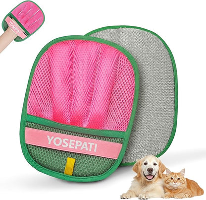Pet Hair Removal Glove, Five-Finger Magic Brush Electrostatic Mitt, Pet Hair Remover Tool for Dog & Cat, Reusable Pet Hair Gloves Pet Grooming Needs, Fur Remover for Couch, Clothing & Carpet