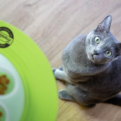 Franklin Pet Supply Co. Interactive Cat Digging Slow Feeder Bowl - Toy Bowl for Treats + Food - Scratching Feeder - Interactive for Cats + Kittens