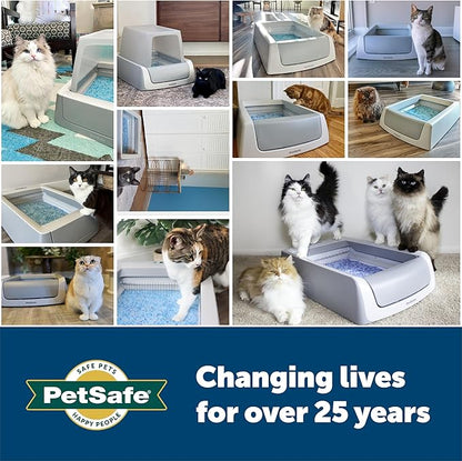 PetSafe ScoopFree Premium Crystal Cat Litter - Outperforms Clay Litter - Refill Packs - Reusable Tray Compatible - Fresh Scent - 4.3 lb Bags - 2 Pack