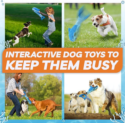 LEGEND SANDY Large Squeaky Dog Toys to Keep Them Busy, Interactive Plush Dog Toy,Crinkle Tug of War Dog Chew Toy for Small, Medium, and Large Dog