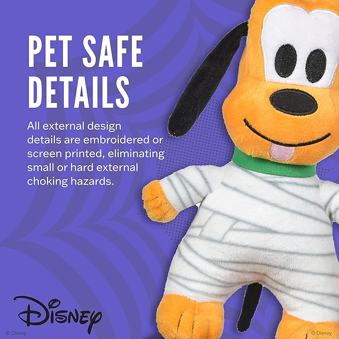 Disney Halloween Minnie Mouse Dog Toy - Cute Plush & Rope Pet Toy for All Dogs, A Mickey & Friends Stuffed Dog, Fun for All Dogs, Official Dog Toy Product of Disney for Pets - 12 Inch