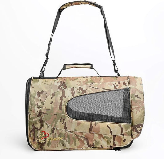 Pawer 18” x 11”x 11” Soft-Sided Foldable Airline Approved Pet Carrier for Cat, Puppy and Small Dog, Washable 600D Oxford Fabric, with Handle and Strap for Carry, Multiple Colors Available
